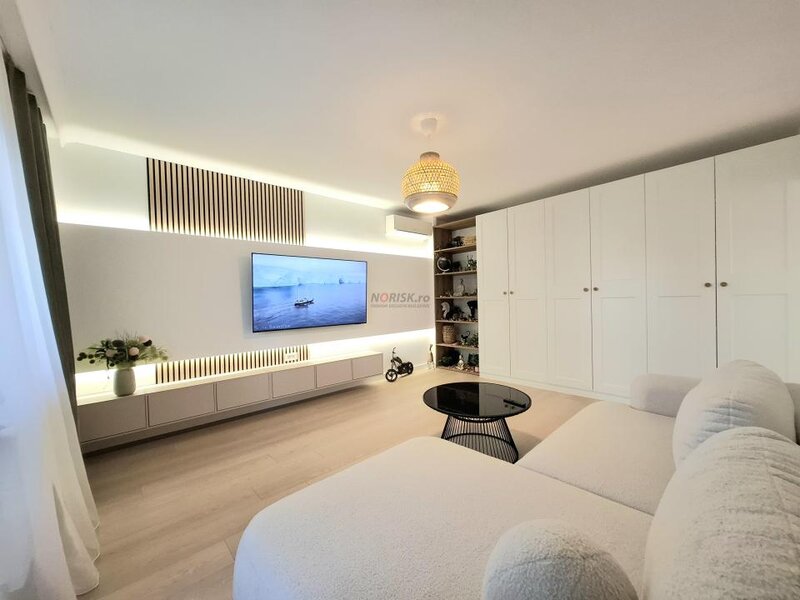 Nerva Traian 2 camere lux premium  mobilat  centrala  61mp  et.1